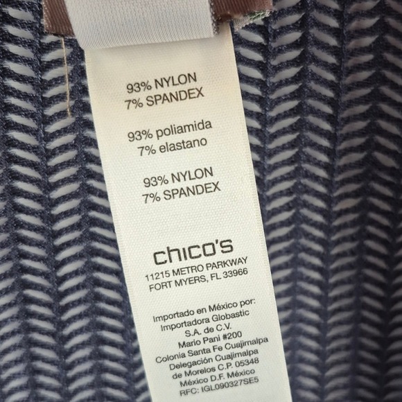 Chicos Easywear Open Front Waterfall Cardigan Women Sz 1 Floral Print Resortwear - Picture 3 of 11